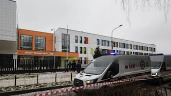 Ten-year-old student dies after being stabbed by older pupil at a school near Moscow, say authorities.