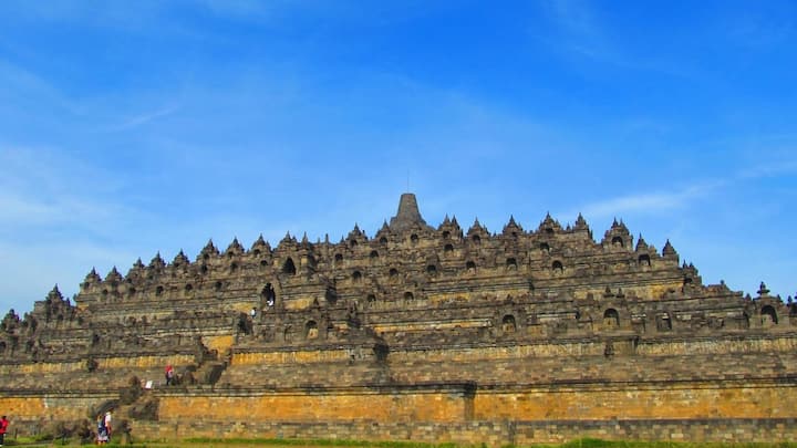 Java’s Borobudur temple showcases the volcano-island’s Hindu-Buddhist heritage