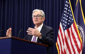 US Federal Reserve Chair Jerome Powell holds a press conference in Washington, DC, US. File photo/Reuters