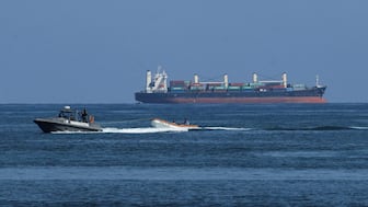 A coast guard boat of the Venezuelan Navy operates off the Caribbean coast in Puerto Cabello, Venezuela. File photo/Reuters