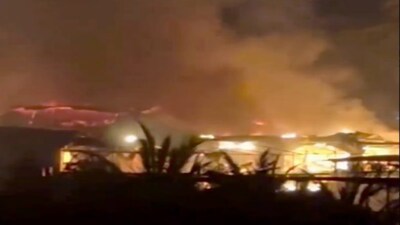 Massive fire breaks out at a nightclub in North Goa. X