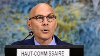 UN High Commissioner for Human Rights Volker Turk. AFP