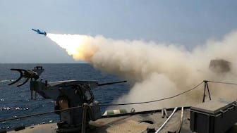 A handout picture provided by the Iranian Army office on August 21, 2025, shows a rocket being launched during a military drill in an undisclosed location in southern Iran. (Photo by Iranian Army Media Office / AFP) / === RESTRICTED TO EDITORIAL USE - MANDATORY CREDIT "AFP PHOTO / HO / IRANIAN ARMY MEDIA OFFICE" - NO MARKETING NO ADVERTISING CAMPAIGNS - DISTRIBUTED AS A SERVICE TO CLIENTS ===