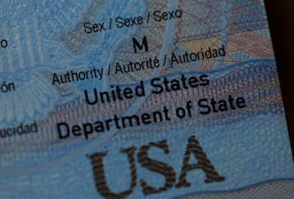 In this photo illustration, the sex marker for a male is shown on a U.S. passport on November 06, 2025 in San Anselmo, California. The U.S. Supreme Court on Thursday upheld the Trump administrations policy allowing only male or female sex markers on U.S. passports, overturning a lower court ruling that had permitted applicants to choose an X designation. (Photo Illustration by Justin Sullivan/Getty Images) (Photo by JUSTIN SULLIVAN / GETTY IMAGES NORTH AMERICA / Getty Images via AFP)