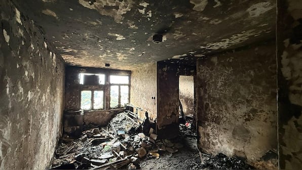 Hong Kong: First images from inside the housing complex turned firetrap for 146 residents