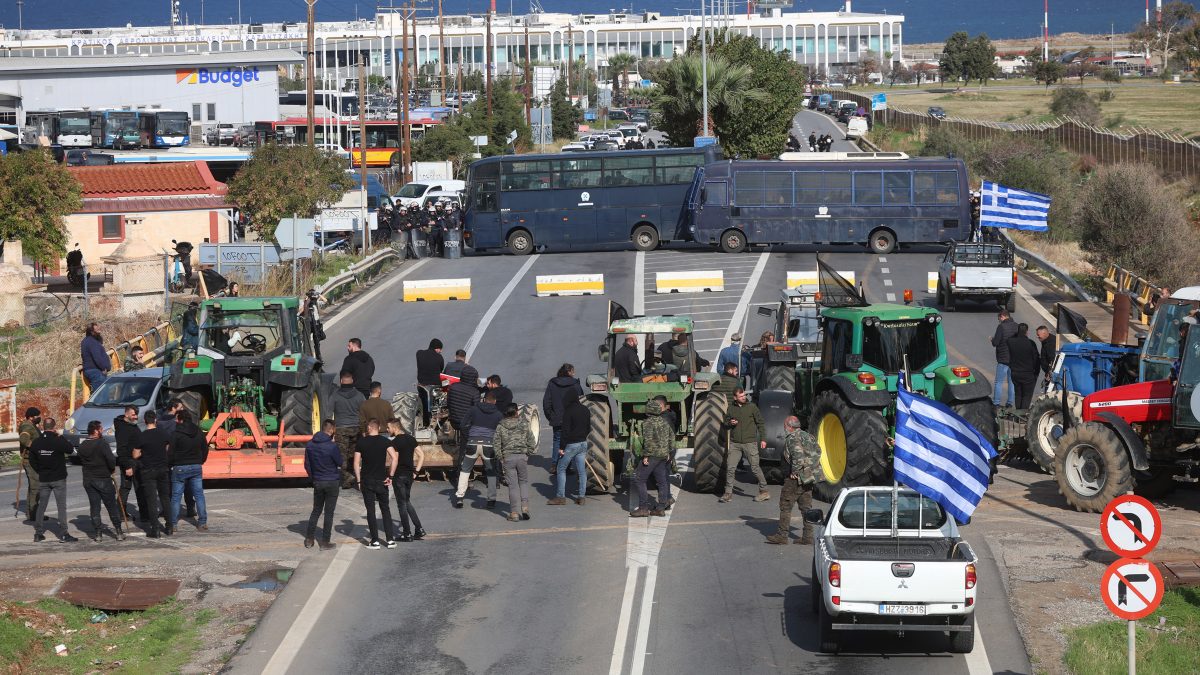Greek farmers bring nation to standstill as blockades hit ports, roads and airports Greek farmers bring nation to standstill as blockades hit ports, roads and airports