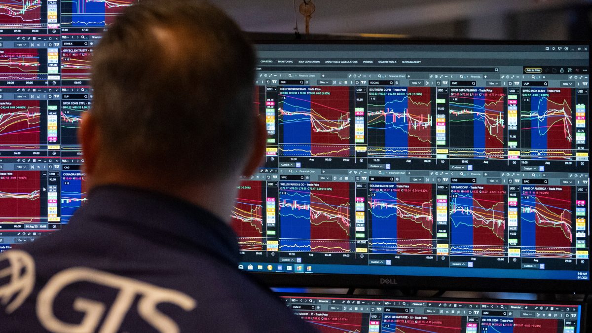 A Trader works on the floor of the New York Stock Exchange in New York. File image/AP A Trader works on the floor of the New York Stock Exchange in New York. File image/AP
