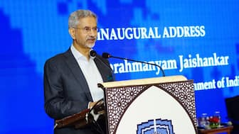 India's External Affairs Minister S Jaishankar addresses the India’s World Annual Conclave 2025 in New Delhi, India, on December 3, 2025. (Photo: X/S Jaishankar) 