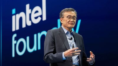 Intel's CEO Tan Lip-Bu speaks at the company's Annual Manufacturing Technology Conference in San Jose, California, US on April 29, 2025. (Photo: Laure Andrillon/Reuters)