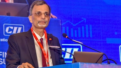 Chief Economic Advisor (CEA) V Anantha Nageswaran addresses the CII Finance 3.0 Summit in Mumbai on September 2, 2024. (Photo: PTI)