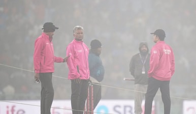 It's extremely rare for international cricket matches being called off due to fog. Image: PTI