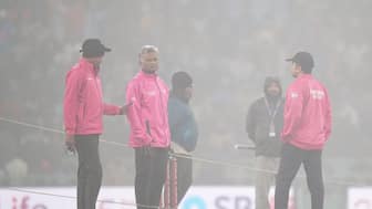 It's extremely rare for international cricket matches being called off due to fog. Image: PTI