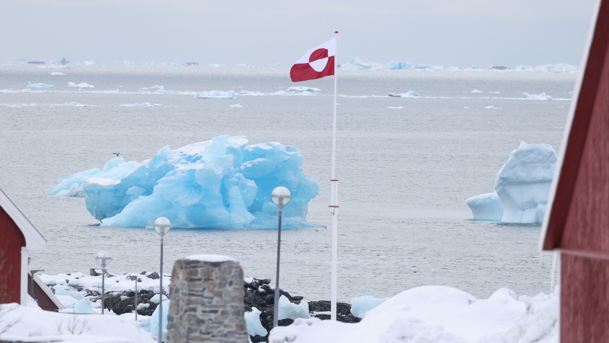 A view of the Greenlandic flag near the beach in Nuuk, Greenland, on March 29, 2025. Reuters File
A view of the Greenlandic flag near the beach in Nuuk, Greenland, on March 29, 2025. Reuters File