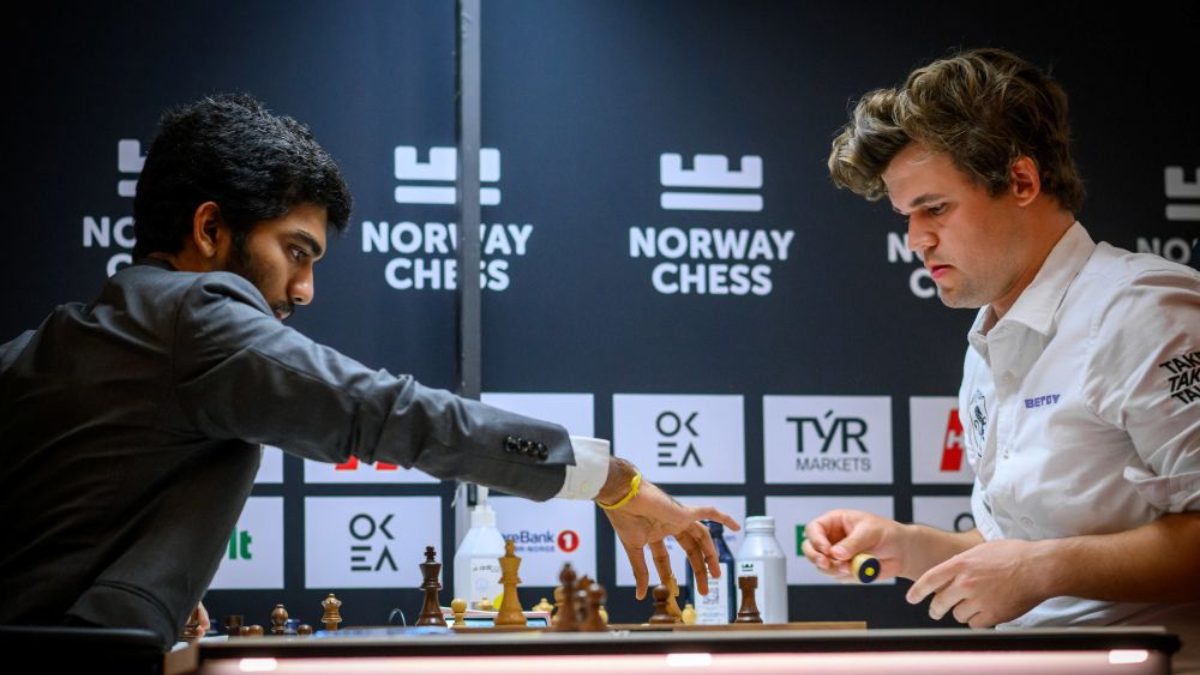D Gukesh has vowed ‘absolute’ push for Magnus Carlsen’s No 1 world ranking spot. Image: Norway Chess D Gukesh has vowed ‘absolute’ push for Magnus Carlsen’s No 1 world ranking spot. Image: Norway Chess