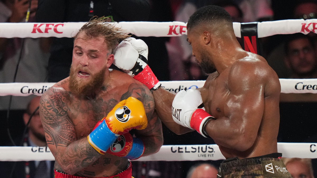 Jake Paul struggles to speak after getting jaw broken by Anthony Joshua, insists 'it was great experience' Jake Paul struggles to speak after getting jaw broken by Anthony Joshua, insists 'it was great experience'