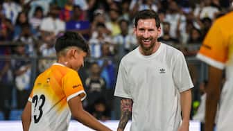 Football star Lionel Messi will be in Delhi on Monday (15 December). Image: PTI 