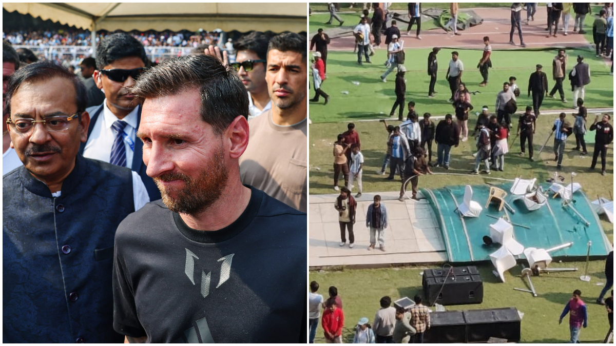 Lionel Messi GOAT Tour India LIVE Updates: CM Mamata Banerjee 'deeply disturbed' by chaotic scenes in Kolkata Lionel Messi GOAT Tour India LIVE Updates: CM Mamata Banerjee 'deeply disturbed' by chaotic scenes in Kolkata
