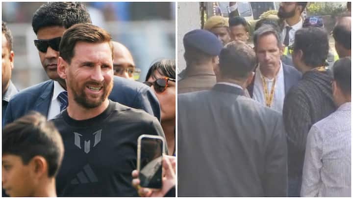 Lionel Messi's security team seen arguing with West Bengal DGP during Kolkata leg of ‘GOAT India Tour’ in viral video
