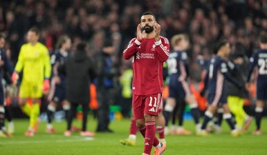 Mohamed Salah was benched by Liverpool in the Premier League on Sunday for the first time since April 2024. Image: AP