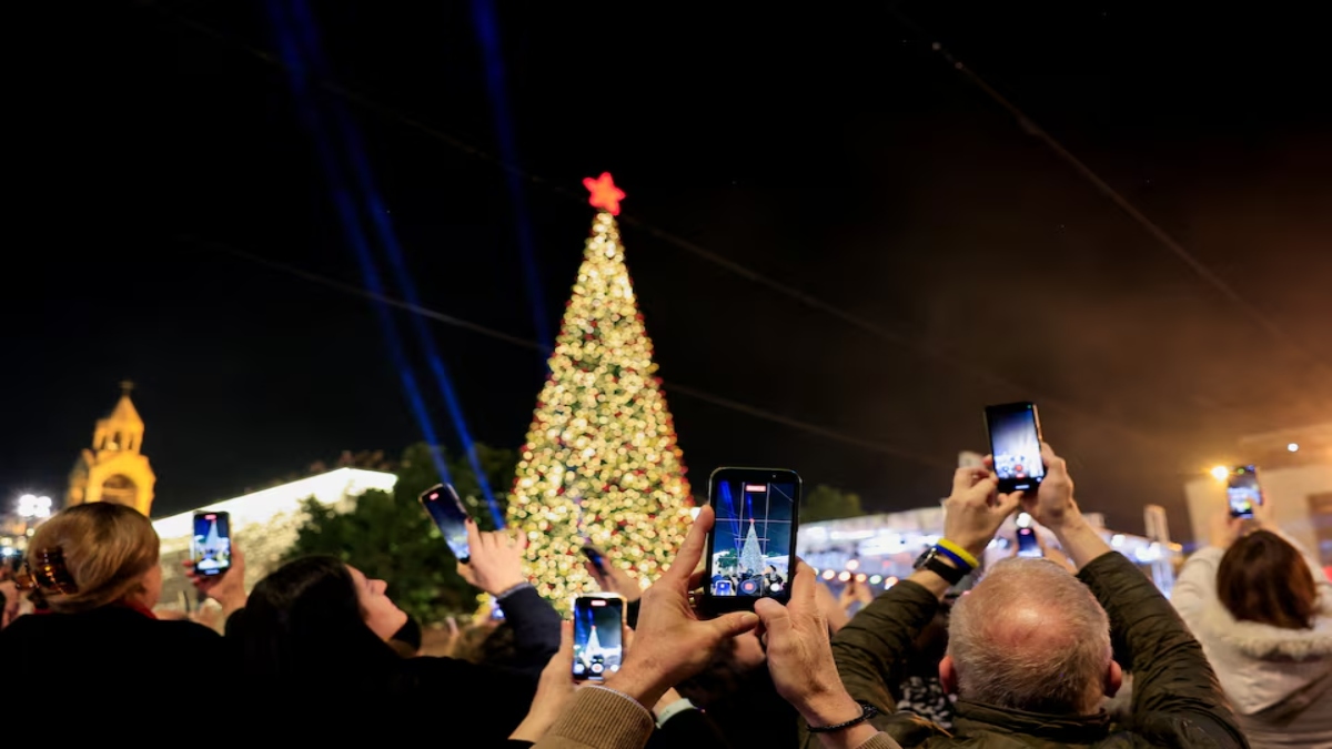 Bethlehem celebrates its first festive Christmas since Gaza war as hopes for peace take over Palestinian city Bethlehem celebrates its first festive Christmas since Gaza war as hopes for peace take over Palestinian city