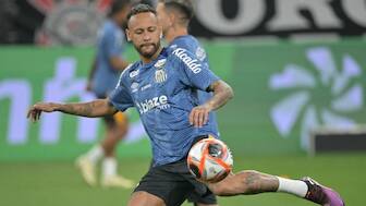 Santos' forward #10 Neymar is not sure about his future at Santos. AFP