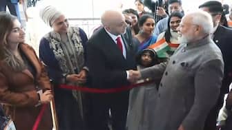 Prime Minister Narendra Modi is greeted by members of the Indian diaspora in Amman, Jordan, on Monday, December 15, 2025. Image: ANI