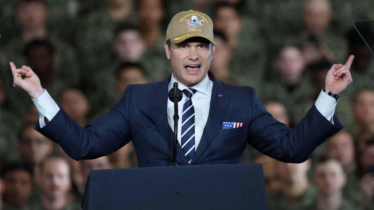 US Secretary of Defence Pete Hegseth gestures as he speaks aboard the aircraft carrier USS George Washington, on the day of US President Donald Trump's visit to the US Navy's Yokosuka base in Yokosuka, Japan, October 28, 2025. File Image/Reuters US Secretary of Defence Pete Hegseth gestures as he speaks aboard the aircraft carrier USS George Washington, on the day of US President Donald Trump's visit to the US Navy's Yokosuka base in Yokosuka, Japan, October 28, 2025. File Image/Reuters