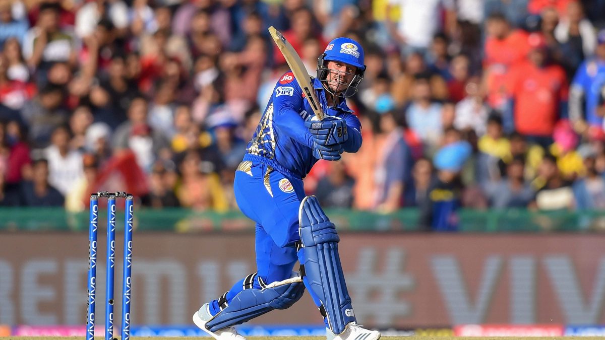 Quinton de Kock has been brought back by Mumbai Indians in IPL Auction 2026 for Rs 1 crore. Image: PTI Quinton de Kock has been brought back by Mumbai Indians in IPL Auction 2026 for Rs 1 crore. Image: PTI