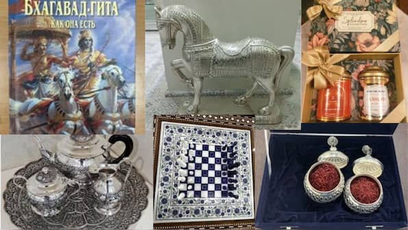 PM Modi gifts tea, silver craft, saffron and the Bhagavad Gita to President Putin