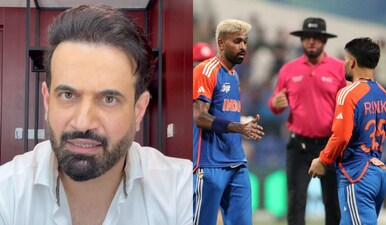 Irfan Pathan feels Rinku Singh is set to miss out on the T20 World Cup 2026 after latest setback. Images: Irfan Pathan/X/Reuters