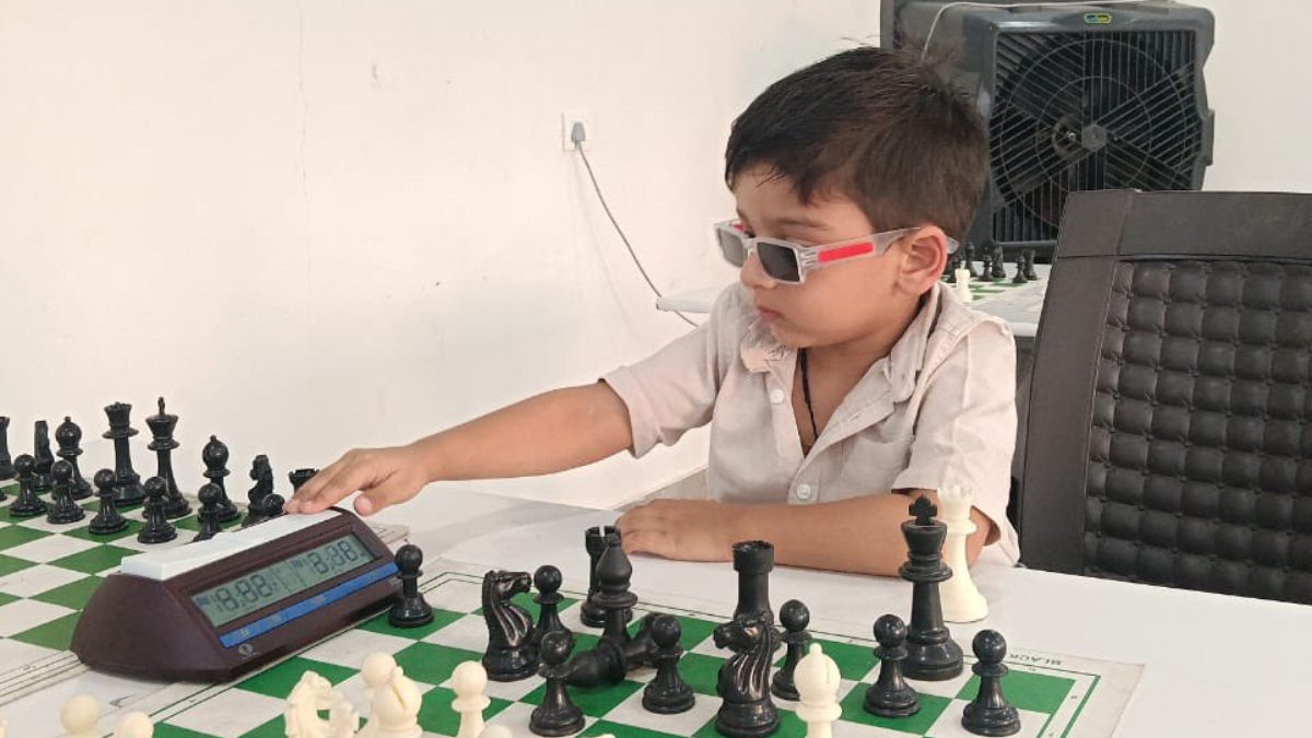 Three-year-old Sarwagya Singh Kushwaha needed just six months to defeat an international-level player and earn a FIDE rating. Image credit: X/@itherocky Three-year-old Sarwagya Singh Kushwaha needed just six months to defeat an international-level player and earn a FIDE rating. Image credit: X/@itherocky