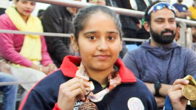 Simranpreet Kaur Brar pulled off the biggest achievement of her career so far by winning women's 25m pistol gold in the ISSF World Cup Final in Doha. PTI