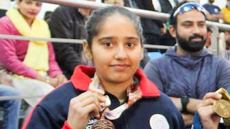 Simranpreet Kaur Brar pulled off the biggest achievement of her career so far by winning women's 25m pistol gold in the ISSF World Cup Final in Doha. PTI