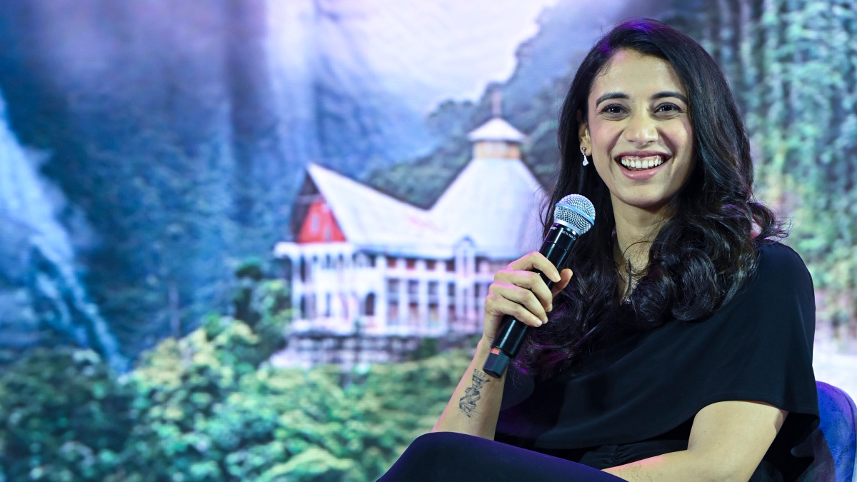 India women's opener and vice-captain Smriti Mandhana speaks at the 'Amazon Smbhav Summit' in New Delhi on Wednesday, 10 December. PTI India women's opener and vice-captain Smriti Mandhana speaks at the 'Amazon Smbhav Summit' in New Delhi on Wednesday, 10 December. PTI