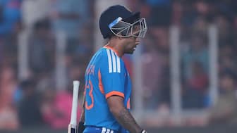 Suryakumar Yadav has collected just 218 runs in 19 outings in 2025, his worst run as a batter since he made his international debut in 2021. AP