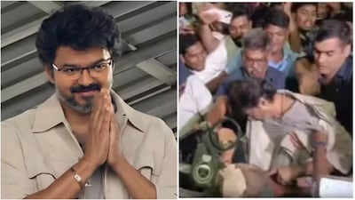 Thalapathy Vijay Falls at Chennai Airport Amid Fan Frenzy After Malaysia Event
