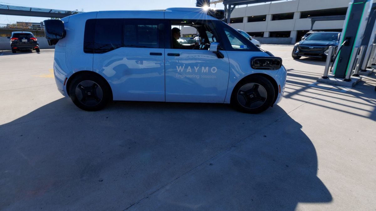 A Waymo Zeekr robotaxi model, developed with Chinese automaker Geely, is shown leaving a public charging station during testing before the driverless services begins its expansion in San Diego, California, US November 19, 2025. File Photo/Reuters A Waymo Zeekr robotaxi model, developed with Chinese automaker Geely, is shown leaving a public charging station during testing before the driverless services begins its expansion in San Diego, California, US November 19, 2025. File Photo/Reuters
