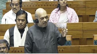 Union Home Minister Amit Shah. Sansad TV