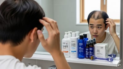 Around 10 million (one crore) people experience hair loss in South Korea. Representational Image/AI