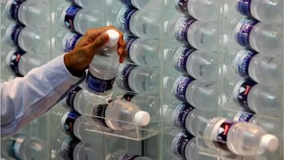 Bottled water drinkers consume 90,000 more microplastic particles per year. File Image.