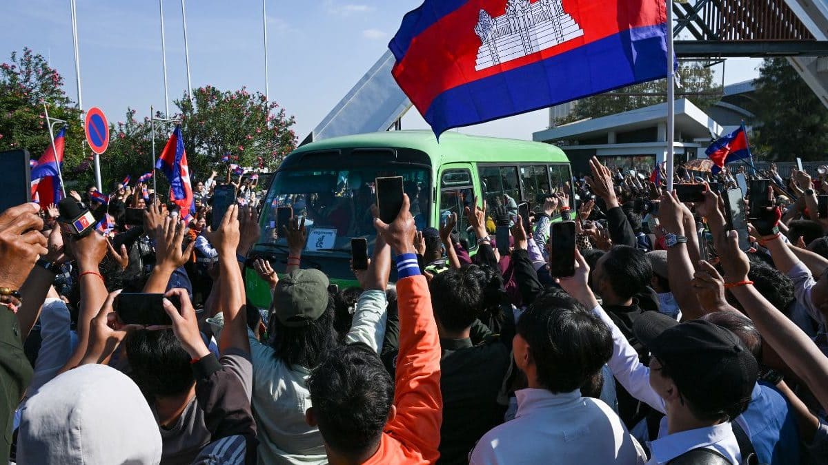 Prisoners go home: Thailand frees 18 Cambodian soldiers captured in July as ceasefire sticks