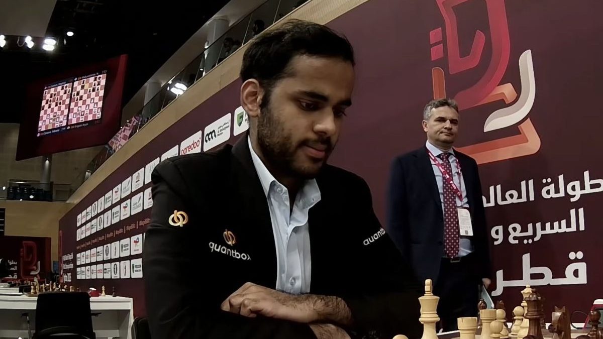 Arjun Erigaisi settles for bronze in World Blitz Championship after identical result in Rapid Arjun Erigaisi settles for bronze in World Blitz Championship after identical result in Rapid