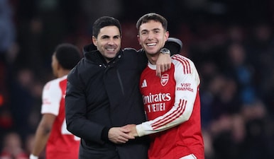 Leaders Arsenal have extended their lead to 5 points over Manchester City in English Premier League. Image: Reuters