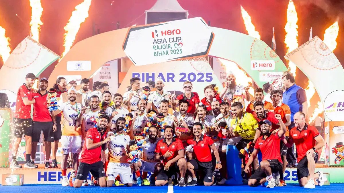 India qualified for the Hockey World Cup by winning the Asia Cup 2025. Image: Hockey India India qualified for the Hockey World Cup by winning the Asia Cup 2025. Image: Hockey India