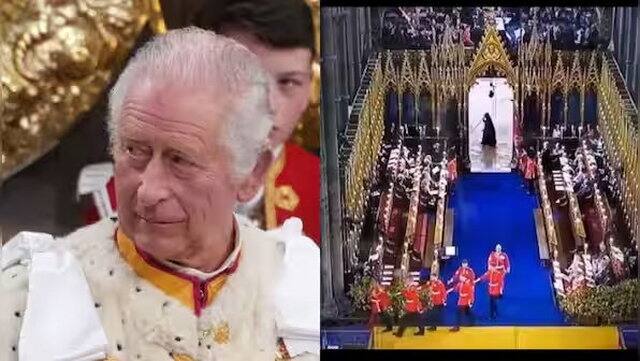 King Charles was coronated at Westminster Abbey in 2023.