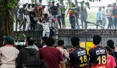 11 people were killed in a stampede outside the Chinnaswamy Stadium during celebrations of RCB's first-ever IPL title win. Image: AFP