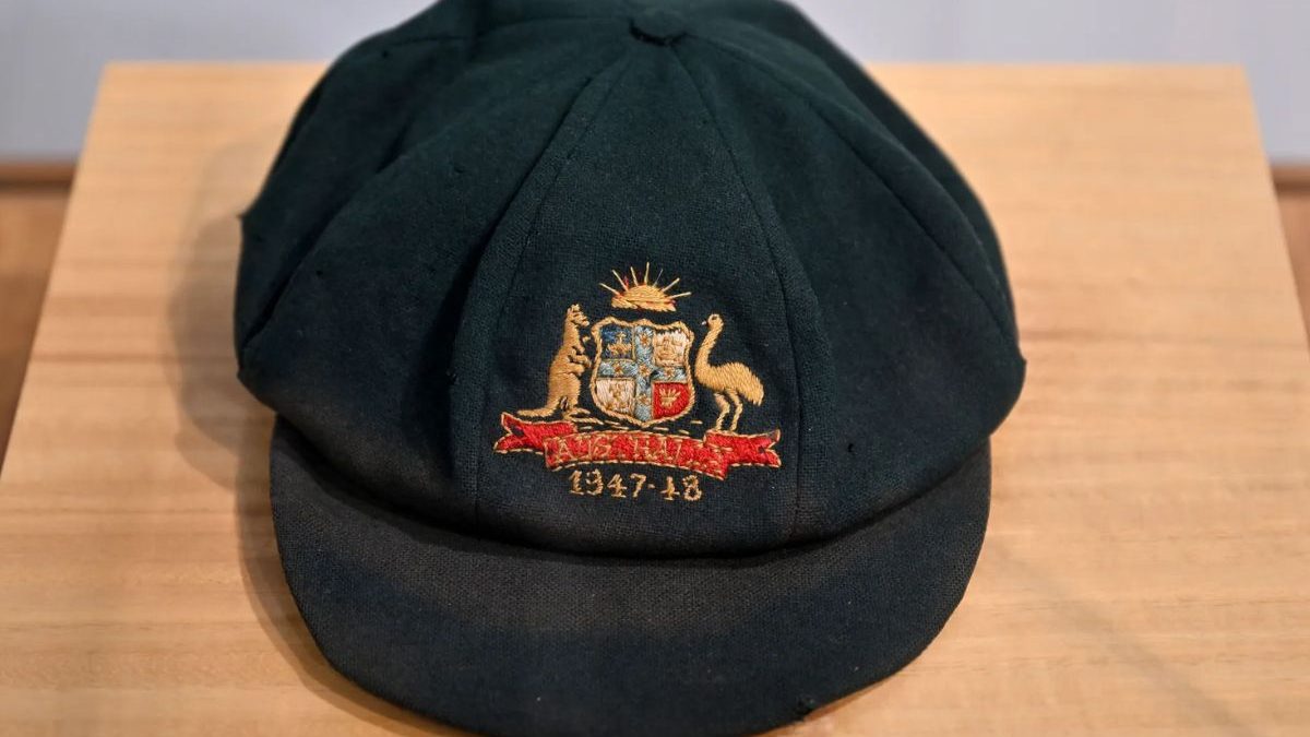 Sir Don Bradman's Baggy Green that he gifted to an Indian player. Image: Cricket Australia Sir Don Bradman's Baggy Green that he gifted to an Indian player. Image: Cricket Australia