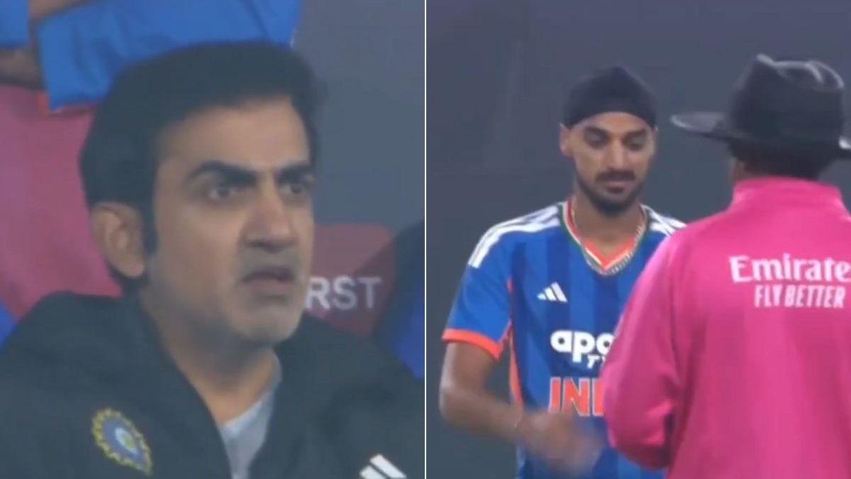 Gautam Gambhir was seen shouting at Arshdeep Singh during his 13-ball over. Image: X Gautam Gambhir was seen shouting at Arshdeep Singh during his 13-ball over. Image: X