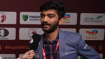 Gukesh's poor show carried into the World Blitz where he lost to a 12-year-old FM. Image: 