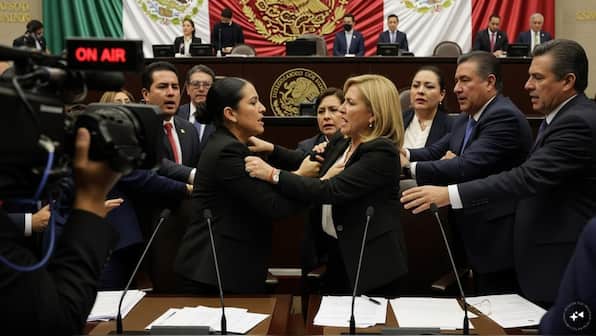 Watch: Mexico City Congress turns into wrestling ring as lawmakers pull hair, trade blows